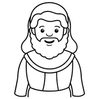 Old Testament Biblical Character Colouring Templates
