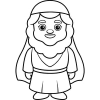 Old Testament Biblical Character Colouring Templates