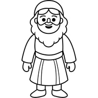 Old Testament Biblical Character Colouring Templates