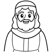 Old Testament Biblical Character Colouring Templates