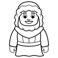 Old Testament Biblical Character Colouring Templates