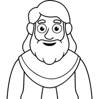 Old Testament Biblical Character Colouring Templates
