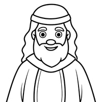 Old Testament Biblical Character Colouring Templates