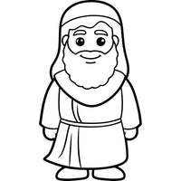 Old Testament Biblical Character Colouring Templates