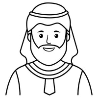 Old Testament Biblical Character Colouring Template