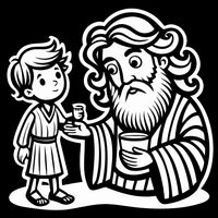 Old Testament Biblical Character Colouring Templates