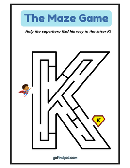 🦸‍♂️ Superhero Alphabet Maze Adventure – A-Z & Shapes Maze Worksheets!