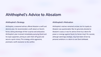 2 Samuel 16: Absalom se rebellie
