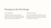Deuteronomy 11: A Teaching Unit