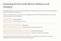 1 Thessalonians 5: Watchfulness and Preparedness