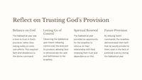 Deuteronomy 14 -Holiness and God's Provision