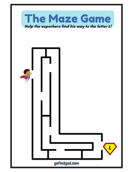 🦸‍♂️ Superhero Alphabet Maze Adventure – A-Z & Shapes Maze Worksheets!