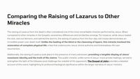 John 11:1-43 - The Raising of Lazarus: A Lesson in Faith and Restoration
