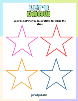 Affirmations from God Coloring - Gratitude Stars