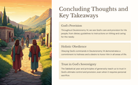 Deuteronomy 14 -Holiness and God's Provision