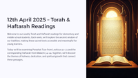Weekly Torah & Haftarah Readings - 12th April 2025