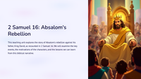 2 Samuel 16: Absalom se rebellie