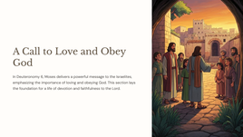 Deuteronomium 6 - 'n Oproep om God lief te hê en te gehoorsaam 