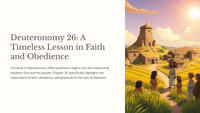 Deuteronomy 26: A Timeless Lesson in Faith and Obedience