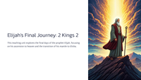 Elijah's Final Journey: 2 Kings 2