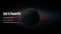 GoFindGod Curriculum - Grade 6-  Term 1 – Week 2 -God is Powerful