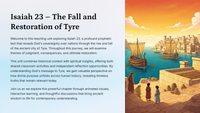 Isaiah 23 – The Fall and Restoration of Tyre
