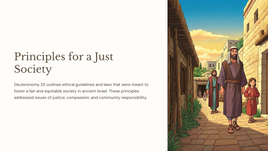 Deuteronomium 25 - Beginsels vir 'n regverdige samelewing 