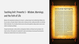 Proverbs 5 - Wisdom, Warnings, and the Path of Life