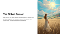 The Birth of Samson -  Judges 13