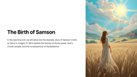 Die geboorte van Simson - Rigters 13