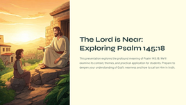 The Lord is Near: Exploring Psalm 145:18