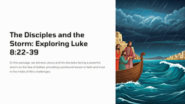 The Disciples and the Storm: Exploring Luke 8:22-39