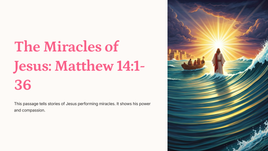 Die wonderwerke van Jesus: Matteus 14:1-36