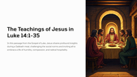 Die leringe van Jesus in Lukas 14:1-35 