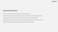 GFG Curriculum- Grade 3 -Term 1 – Week 8 - God Has a Plan