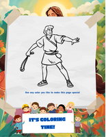 Bible Heroes Coloring Adventure - David & Goliath Story and Activities