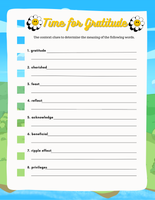 Gratitude Journal for Kids - Time for Gratitude