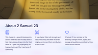 2 Samuel 23 - The Last Words of David