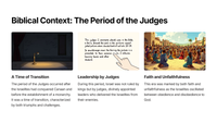 Judges 2: Lessons from the Time of the Judges