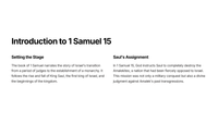1 Samuel 15 - Saul se ongehoorsaamheid en verwerping