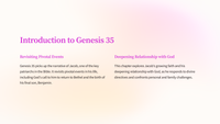 Genesis 35: Jacob Settles in Canaan