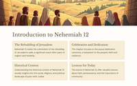 Die herbou van Jerusalem se mure: 'n studie van Nehemia 12 