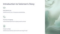 The Wisdom of King Solomon - 1 Kings 3