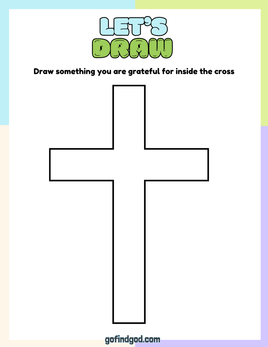 Affirmations from God Coloring - Gratitude for the cross of jesus