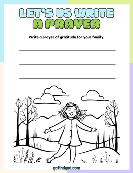 Affirmations from God - I am Blessed by family Coloring