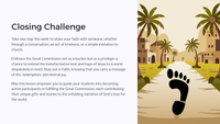 Lesson 8: The Great Commission - Our Response to Easter