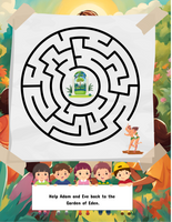Bible Heroes Coloring Adventure - Adam and Eve Story and Activities