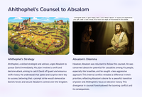 2 Samuel 17: Absalom's Downfall