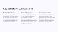 Easter Unit - Lesson 6: The Crucifixion - The Price of Redemption