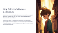 The Wisdom of King Solomon - 1 Kings 3